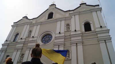 На Львівщині попрощалися із загиблим під Черніговом 22-річним офіцером Олександром Бандровським