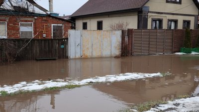 Підтоплення в Дергачівській громаді, 16 лютого 2026 року Підтоплення в Дергачівській громаді, 16 лютого 2026 року