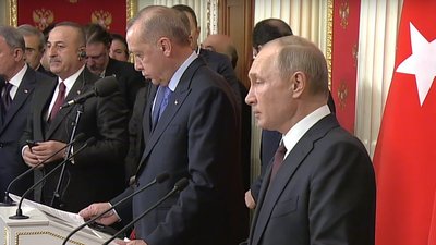 Путін і Ердоган узгодили спільний документ по Сирії. Про що йдеться у тексті, невідомо