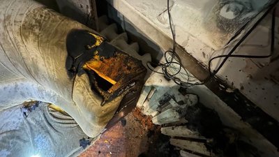Двоє дітей отруїлися димом на пожежі в Харкові Двоє дітей отруїлися димом на пожежі в Харкові