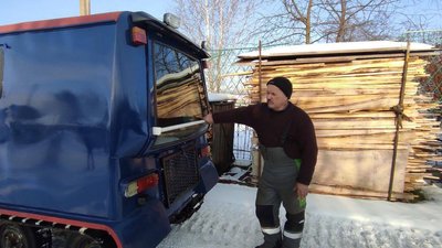 Житель Зборова змайстрував сніговий всюдихід Житель Зборова змайстрував сніговий всюдихід