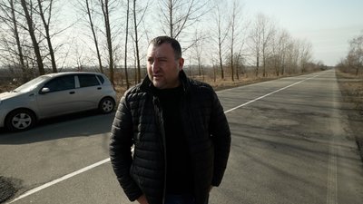 Татул Оганян на місці, де отримав поранення Татул Оганян на місці, де отримав поранення