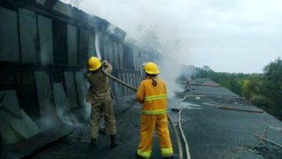 На Одещині горів покинутий завод