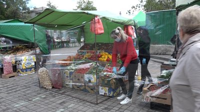 У Житомирі ринок в районі вулиці Довженка відновив роботу