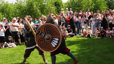 Фестиваль "Ремісничий двір давнього Галича", лицарі, бій, Крилос