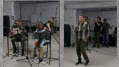 У Черкасах відбувся концерт в укритті на підтримку української армії У Черкасах відбувся концерт в укритті на підтримку української армії
