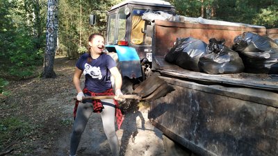 Активні волиняни за 3 години - вичистили 30 соток лісу