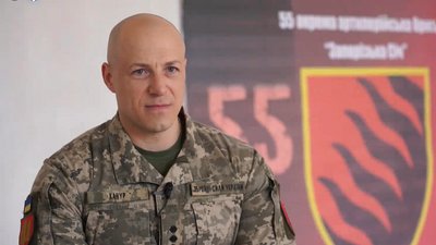 "Переможе той, хто не зламається", — командир запорізької 55-ї артбригади Роман Качур про характер війни
