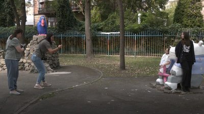 У дніпровському парку Глоби оновили скульптури радянських часів: що кажуть про це містяни У дніпровському парку Глоби оновили скульптури радянських часів: що кажуть про це містяни