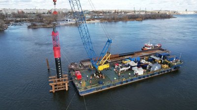 На Полтавщині почали будівництво мосту через річку Дніпро