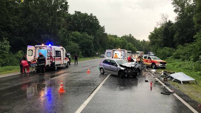ДТП на Вінниччині: зіштовхнулись три автівки, одна людина померла