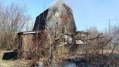 Горіла господарська споруда у дачному масиві у сел Верба