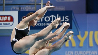Українські стрибуни у воду – в топ-6 чемпіонату Європи-2022 у міксті на 3-метровому трампліні