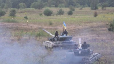 Використовували "Лазертаг": як на полігоні під Рівним змагались танкісти Використовували "Лазертаг": як на полігоні під Рівним змагались танкісти