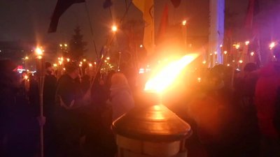 У Дніпрі відбувся смолоскипний марш до дня народження Бандери У Дніпрі відбувся смолоскипний марш до дня народження Бандери