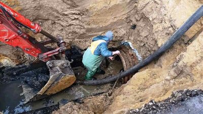 У Луцьку – аварійний обвал колектора