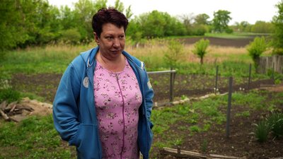 жителька прифронтового села повернення евакуація Даченське Донецька область жителька прифронтового села повернення евакуація Даченське Донецька область