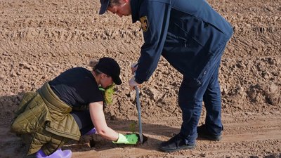 Посадили дерева на площі 1 га: рятувальники Київщини долучилися до створення нового лісу Посадили дерева на площі 1 га: рятувальники Київщини долучилися до створення нового лісу