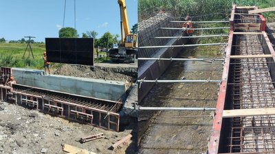На автодорозі в Луцькому районі ремонтують мостові опори
