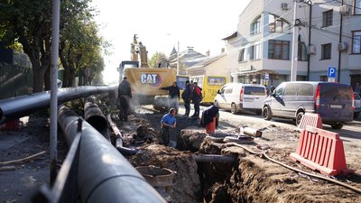 Ремонт вулиці Сторожинецької у Чернівцях