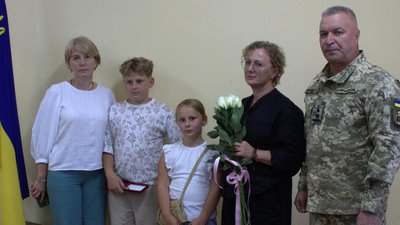 Вручення нагород рідним військового Андрія Глівки, серпень 2025 року