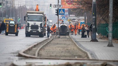 Ремонт Харківського шосе у Києві