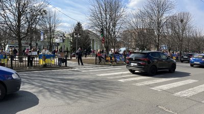 У Полтаві влаштували акцію на підтримку людей у російському полоні