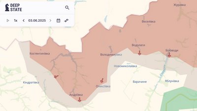 Карта DeepState 3 червня 2025 року