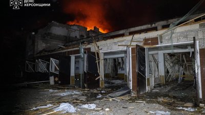 дснс, пожежа, обстріл, херсонщина