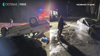 Перекинулось авто, повне людей: подробиці ДТП на Рівненщині