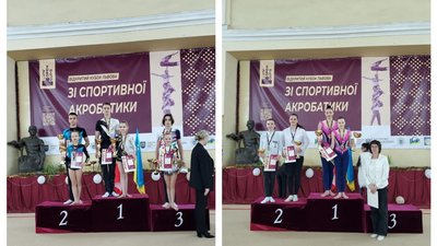 Одеські спортсменки стали призерками змагань зі спортивної акробатики Одеські спортсменки стали призерками змагань зі спортивної акробатики