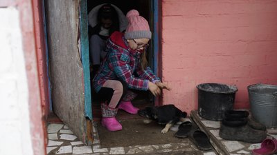 Поліна прощається з цуценям, 15 березня 2024 року