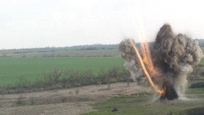 На Криворіжжі знищили бойову частину ракети На Криворіжжі знищили бойову частину ракети