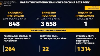 У Нацполіції розповіли, скільки протоколів склали за три дні локдауну У Нацполіції розповіли, скільки протоколів склали за три дні локдауну