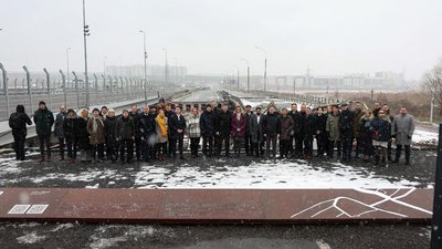 Представники Міжнародного транспортного форуму відвідали Гостомель та Ірпінь Представники Міжнародного транспортного форуму відвідали Гостомель та Ірпінь