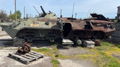На Сумщині знаходиться кладовище російської військової техніки На Сумщині знаходиться кладовище російської військової техніки