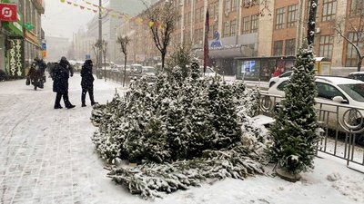 Київ занесло снігом Київ занесло снігом