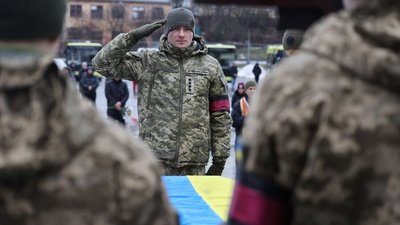 Прощання із військовим у Львові