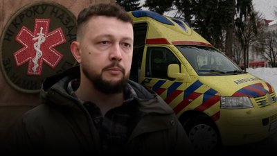 У Чернігові військовим передали "швидку" від подружжя з Бельгії