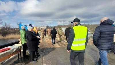 На території Калинівської громади завершили облаштування тимчасової переправи через річку Інгулець На території Калинівської громади завершили облаштування тимчасової переправи через річку Інгулець