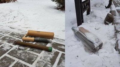 У маріупольському парку знайшли сигнальні міни та димову шашку