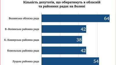Місцеві вибори-2020: скільки депутатів мають обрати волиняни