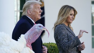 Індичка і Трамп з дружиною Індичка і Трамп з дружиною