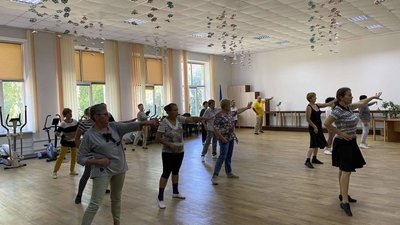 Заняття з хореографії в університеті третього віку, вересень 2023. Заняття з хореографії в університеті третього віку, вересень 2023.