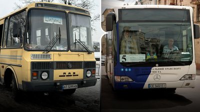 Автобус на Шипинці та №5