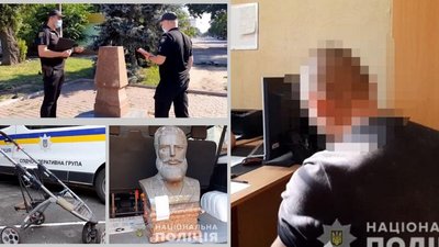 В Одесі затримали підозрюваного у викраденні пам'ятника національному герою Болгарії