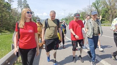 Благодійний піший марафон ветеранів ЗСУ