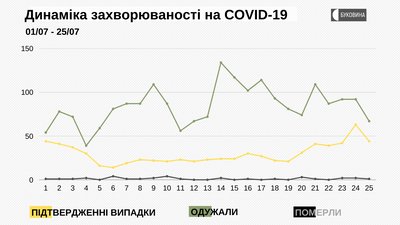 На Буковині 44 нові випадки COVID-19: з яких районів інфіковані На Буковині 44 нові випадки COVID-19: з яких районів інфіковані