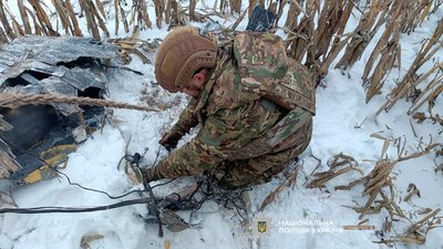 Вибухотехніки знешкодили нерозірвані частини російських БпЛА у Чернігівському районі