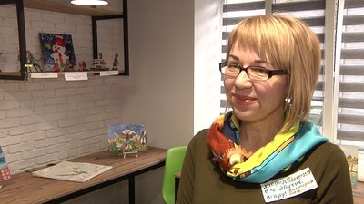 співорганізаторка виставки «Вперед. в майбутнє. вгору» Вікторія Сокіл співорганізаторка виставки «Вперед. в майбутнє. вгору» Вікторія Сокіл